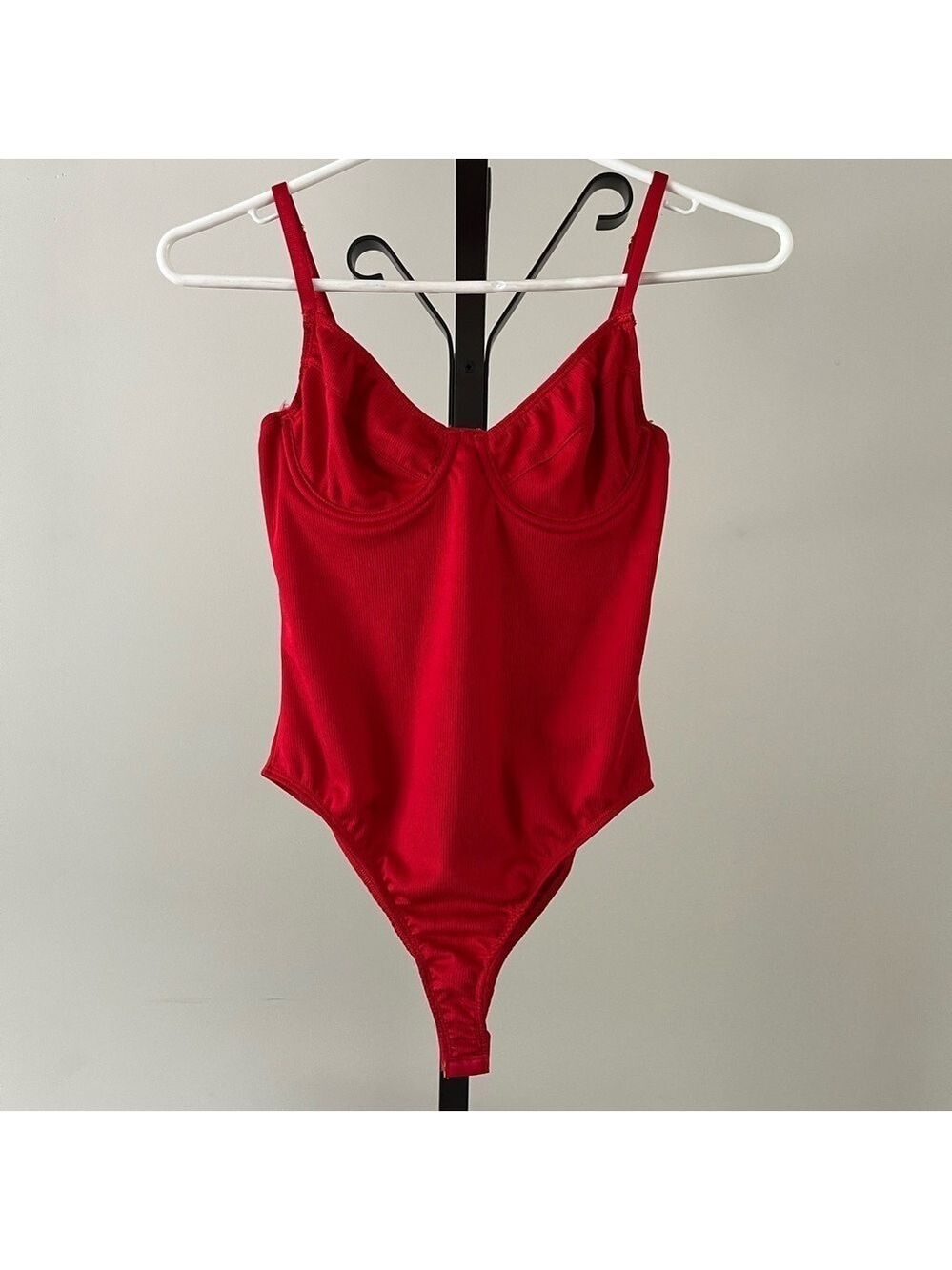 Coco & Yves Red Bodysuit, Size Small.